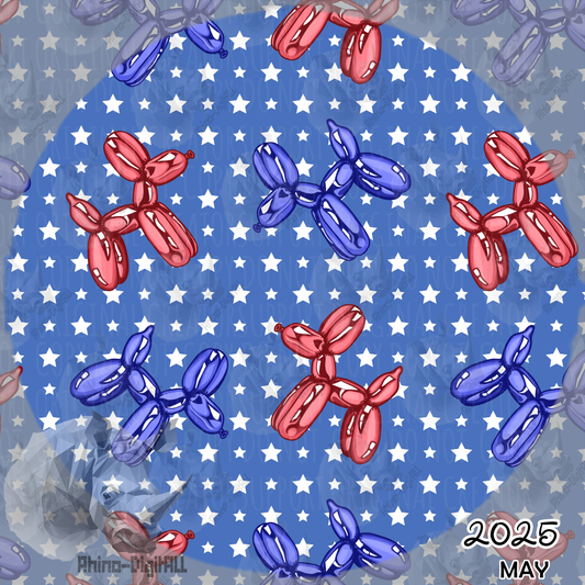 4th July Balloon Dogs